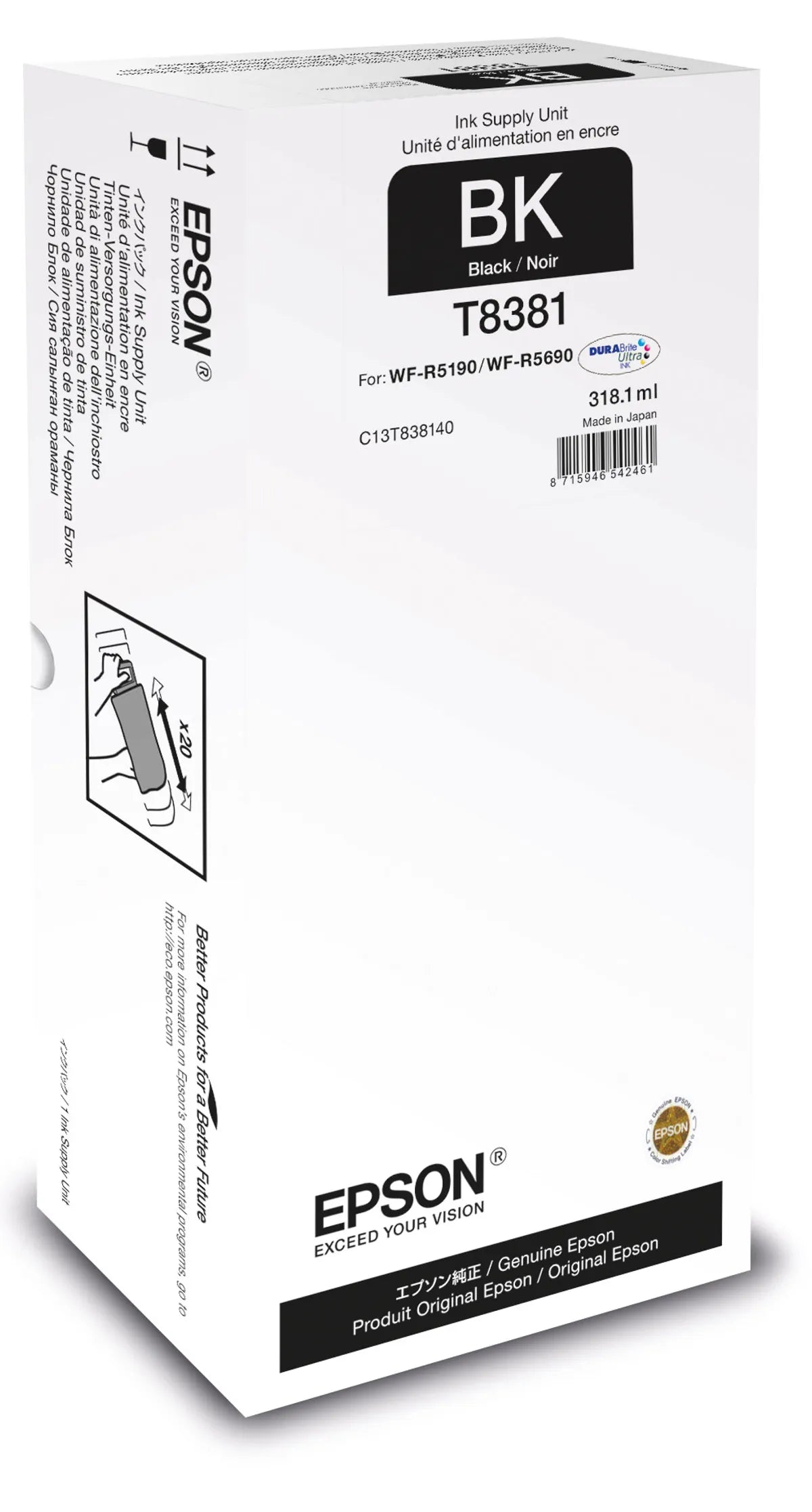 Epson T8381 / C13T838140 Tinte schwarz