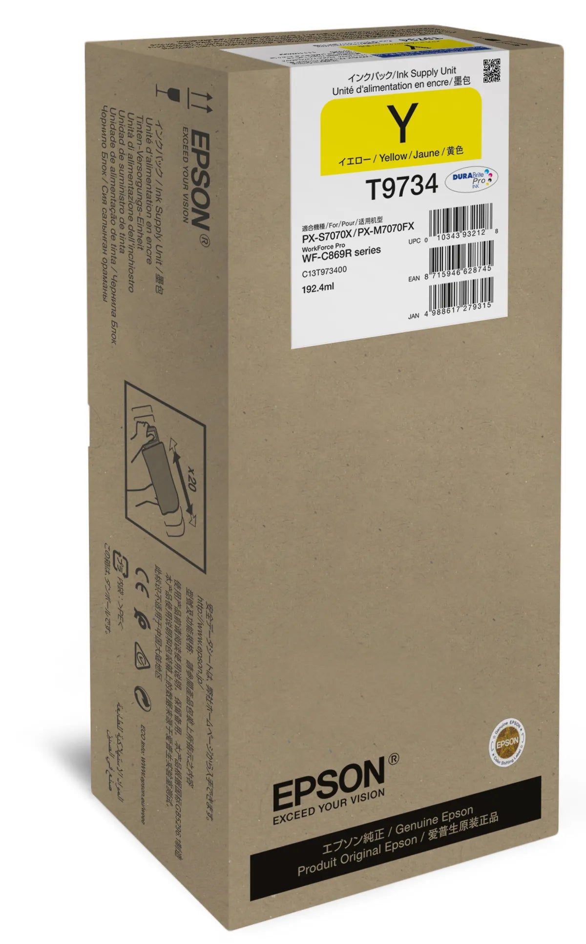 Epson T9734 / C13T973400 Tinte gelb
