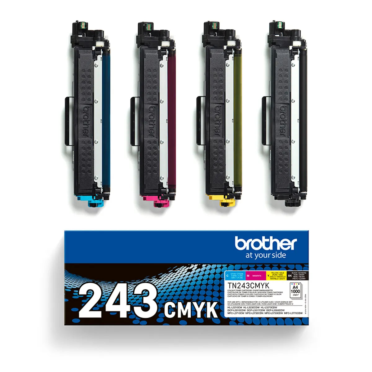 Brother TN-243CMYK Toner Sparset schwarz, cyan, magenta, gelb (4 Stück)