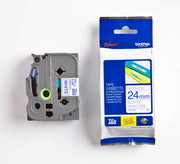 Brother TZE-253 Schriftband blau auf weiß (24mm x 8m)