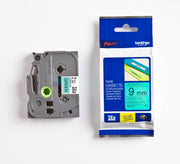 Brother TZE-721 Schriftband schwarz auf grün (9mm x 8m)