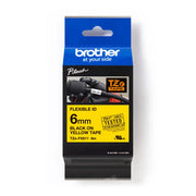 Brother TZE-FX611 Schriftband schwarz auf gelb (6mm x 8m)