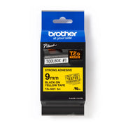 Brother TZE-S621 Schriftband schwarz auf gelb (9mm x 8m, extra stark klebend)