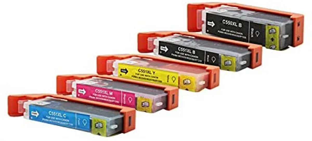 Kompatibel zu Canon PGI-550 - CLI-551 Tinte schwarz, cyan, magenta, gelb, photo schwarz